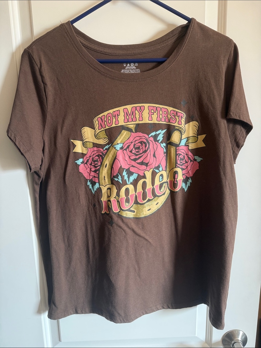 Brown 'Not My First Rodeo' Graphic Tee